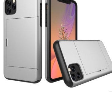 Dual-Layer Armor Card Holder Phone Case – Shockproof & Wallet-Ready