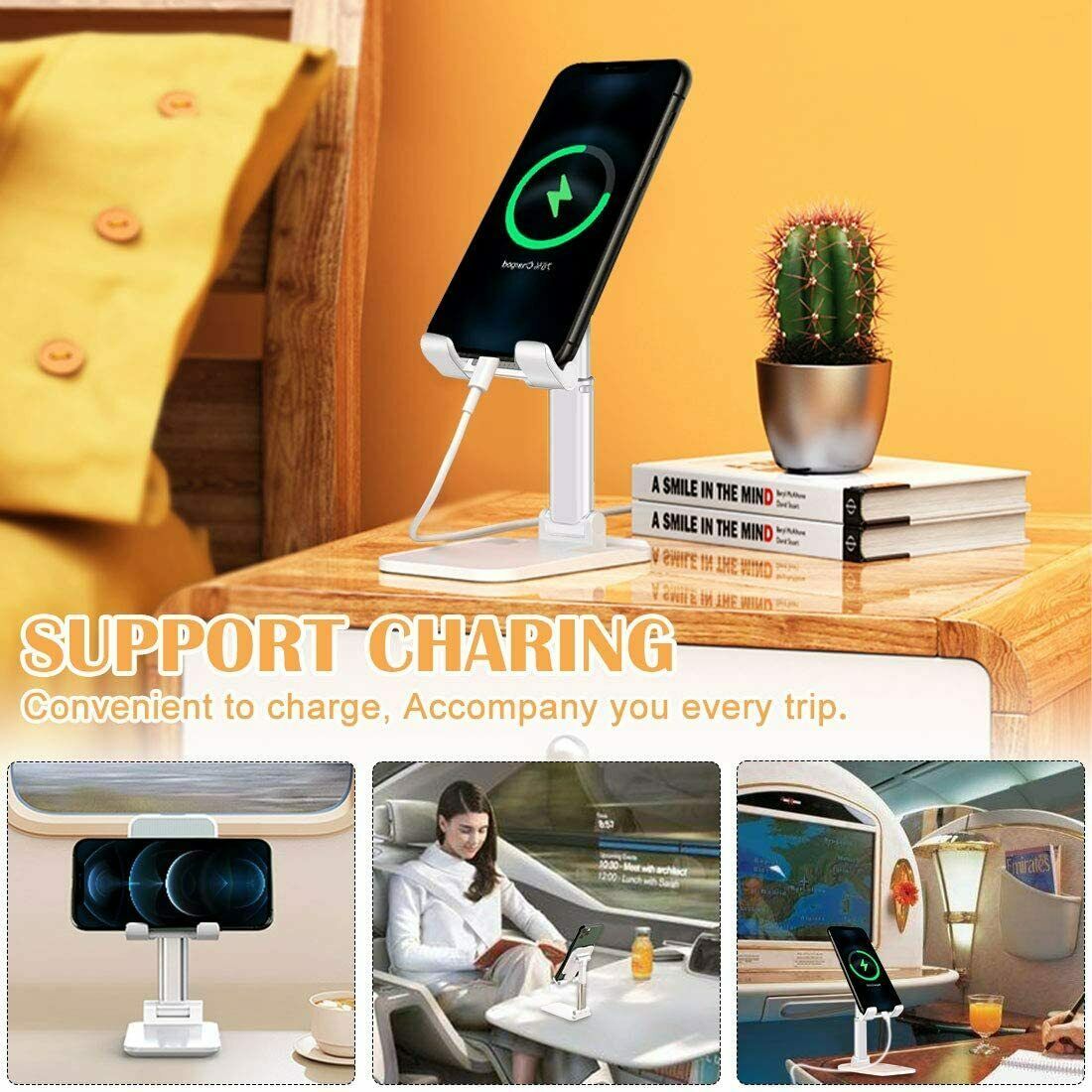 Foldable Universal Phone & Tablet Stand – Desktop Mount