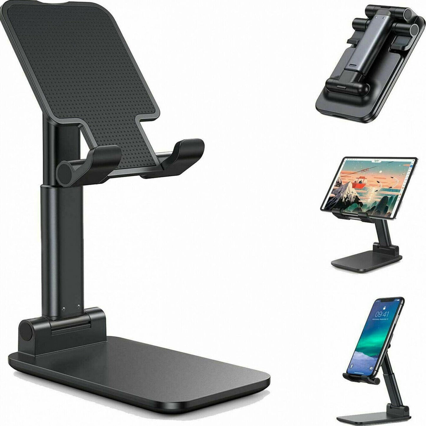 Foldable Universal Phone & Tablet Stand – Desktop Mount