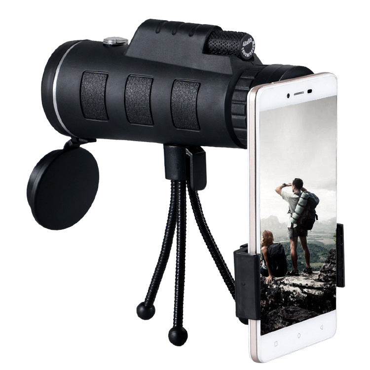 40x60 Monocular Telescope with Tripod, Phone Holder & Compass