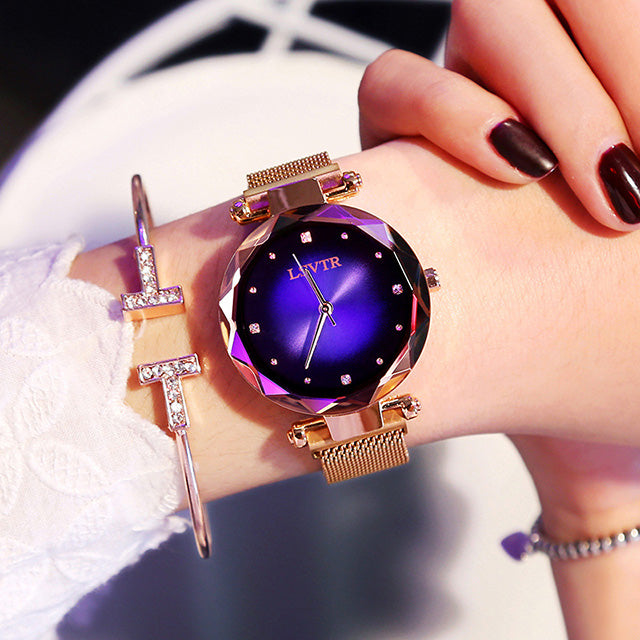 Rose Gold Starry Sky Watch