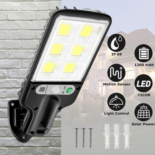 Bright Solar Security Light – Motion Sensor for Outdoors