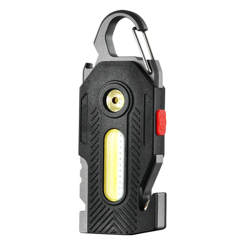 Emergency Keychain Light – COB LED with Tools & USB Charging