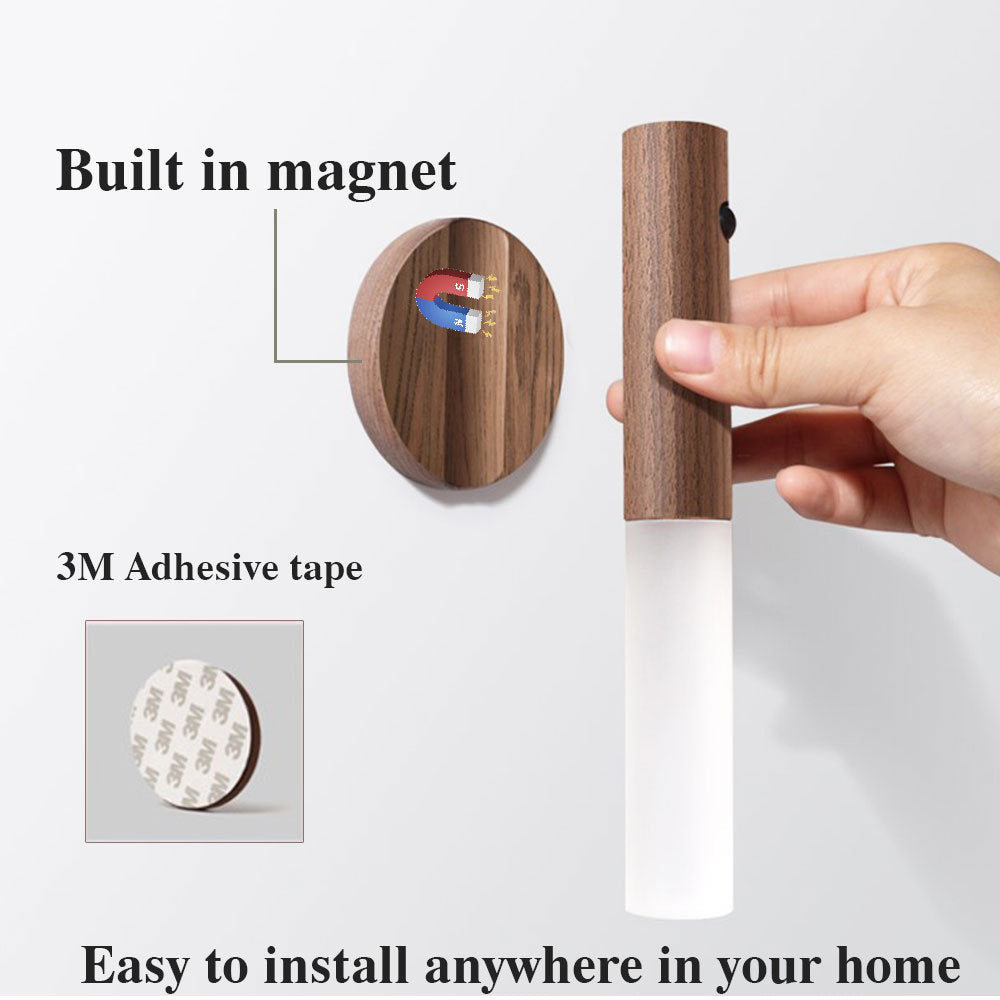 Magnetic Motion Sensor Night Light – USB Rechargeable & Wireless