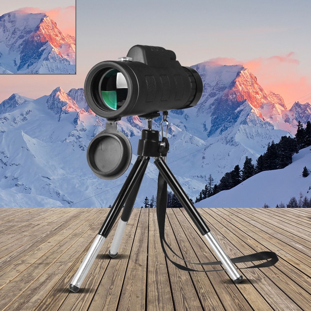 40x60 Monocular Telescope with Tripod, Phone Holder & Compass