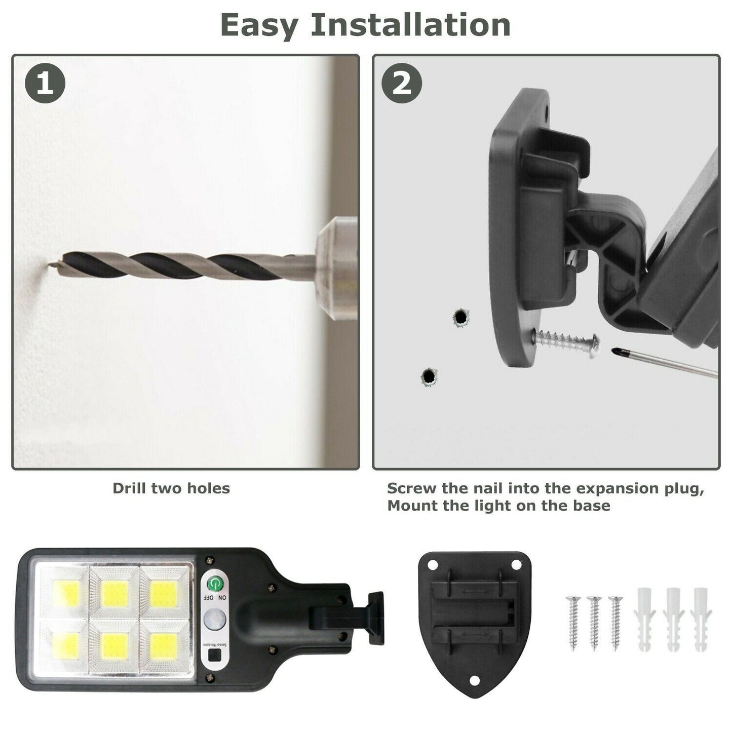 Bright Solar Security Light – Motion Sensor for Outdoors